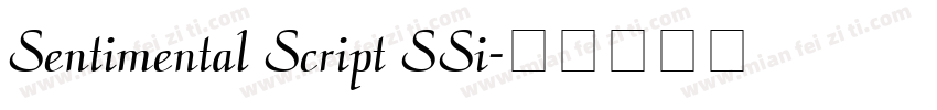 Sentimental Script SSi字体转换